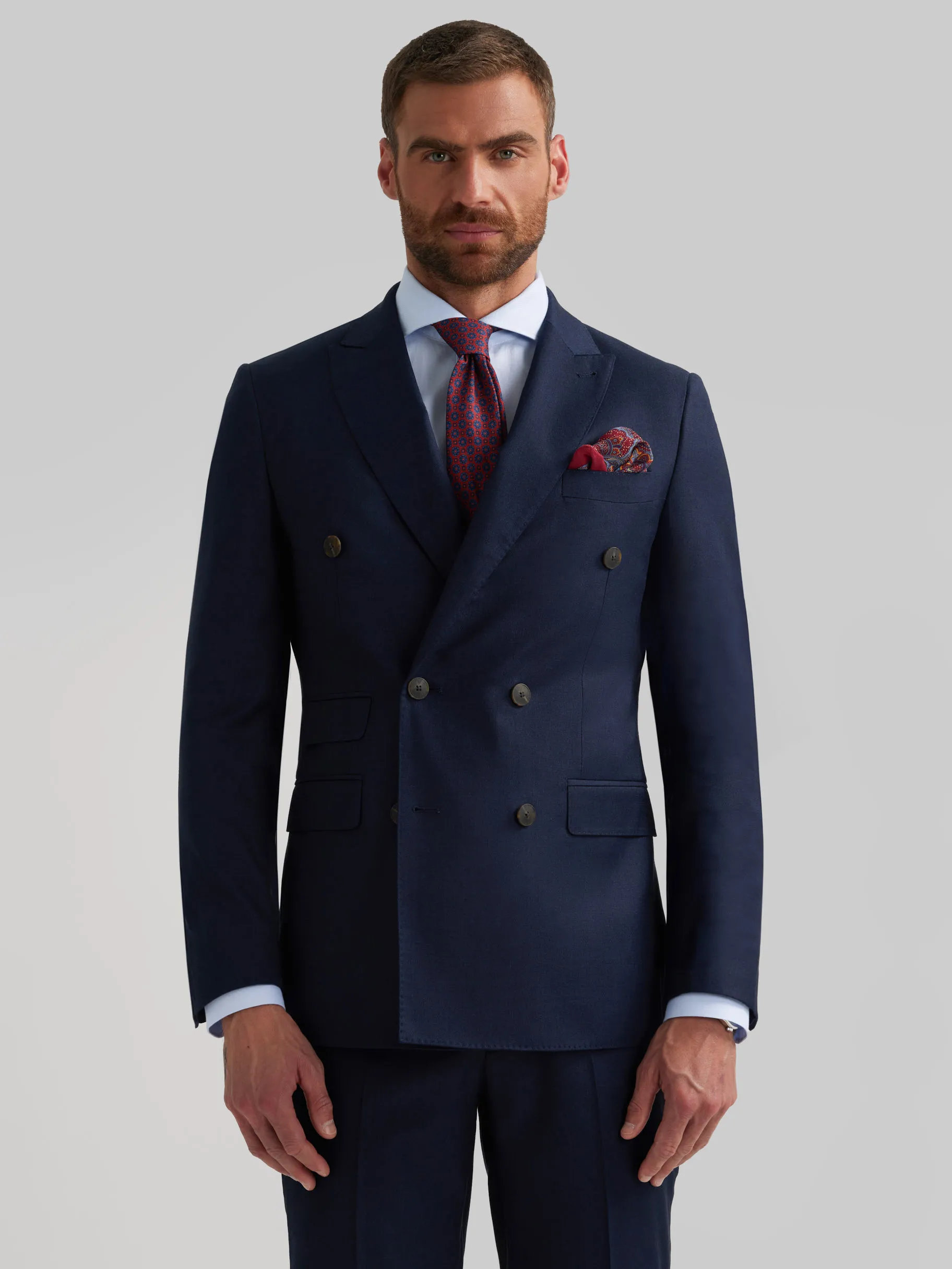 Shop Alvaro Moreno AMERICANA FIL A FIL CRUZADO Gris