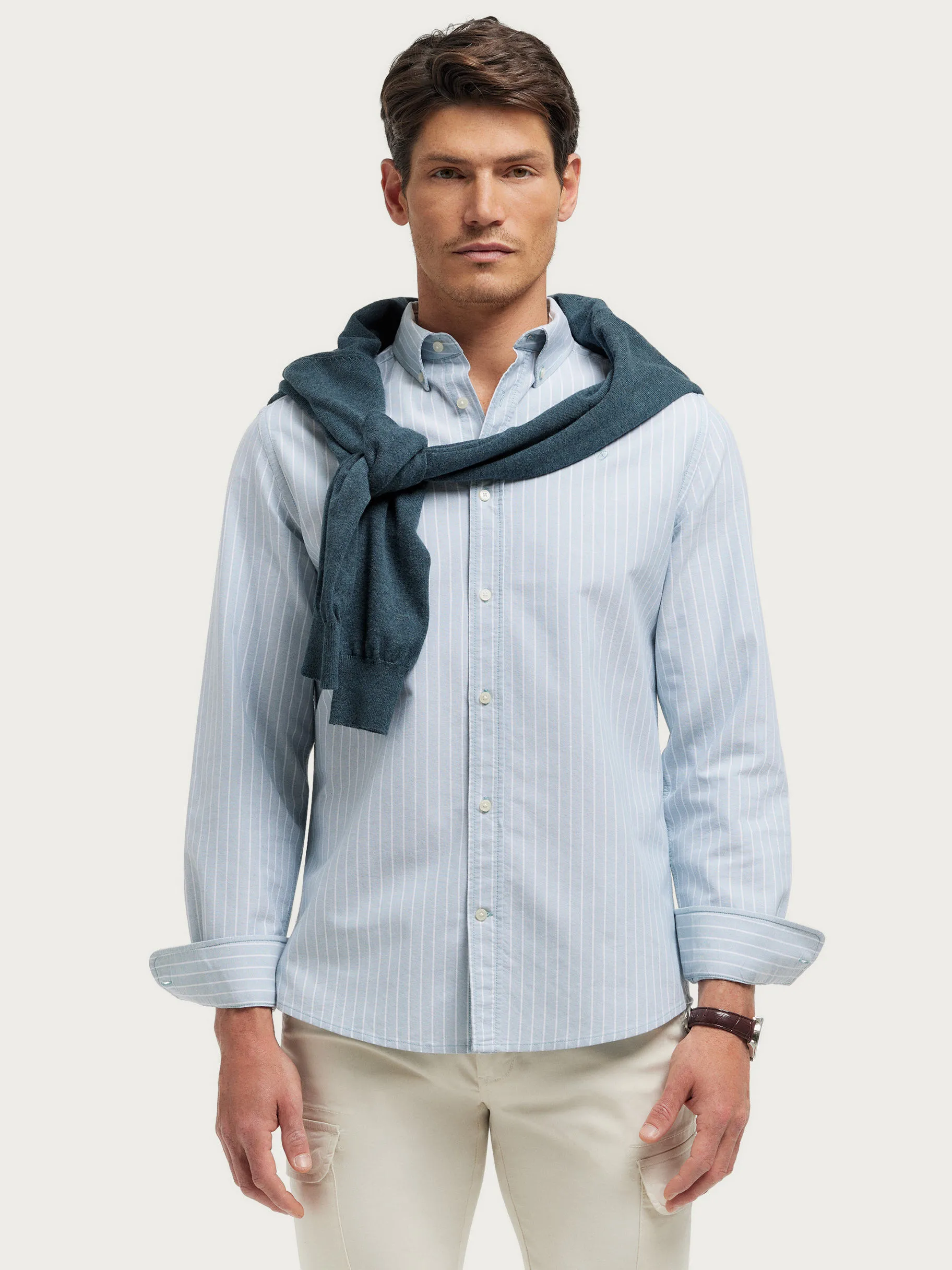 Cheap Alvaro Moreno CAMISA OXFORD CLUB Azul