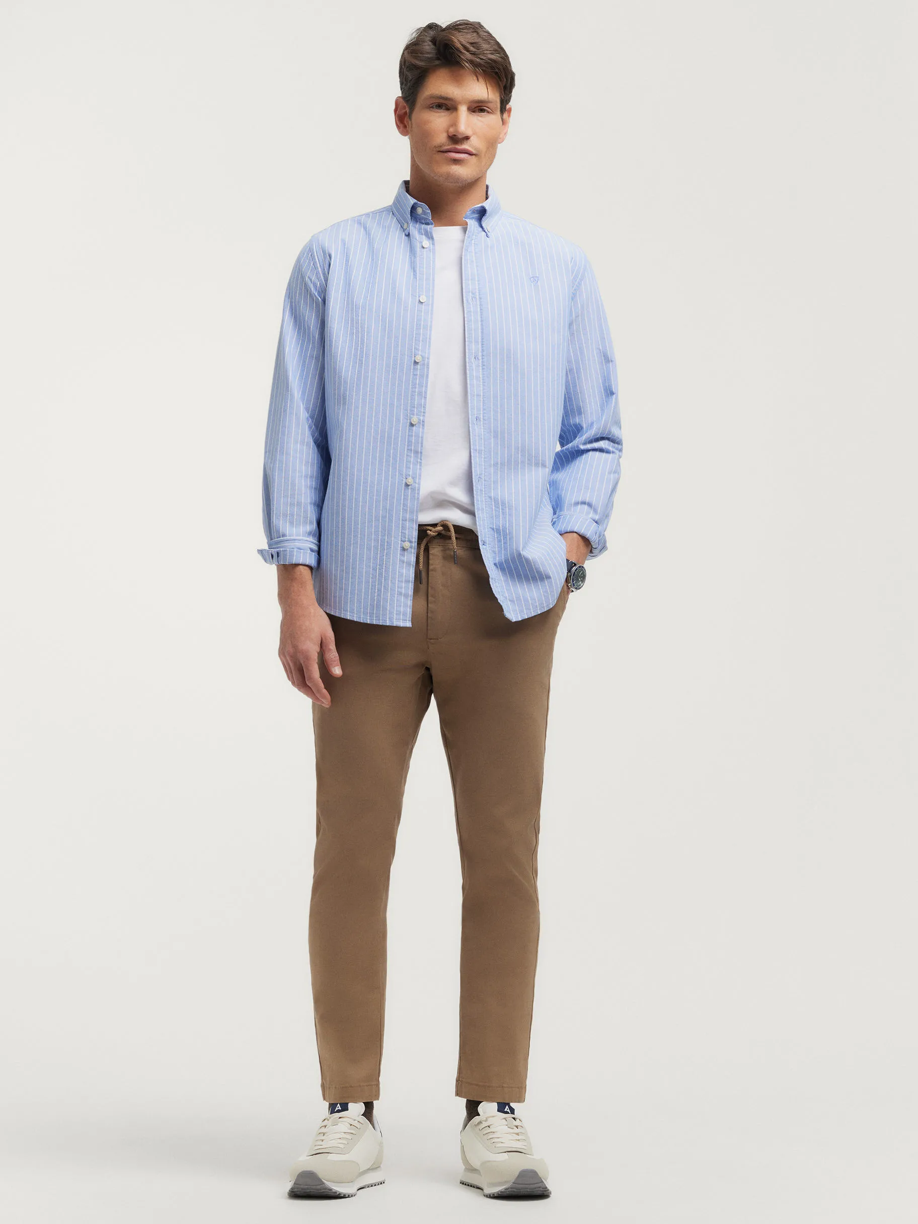 Discount Alvaro Moreno CAMISA OXFORD CLUB Azul