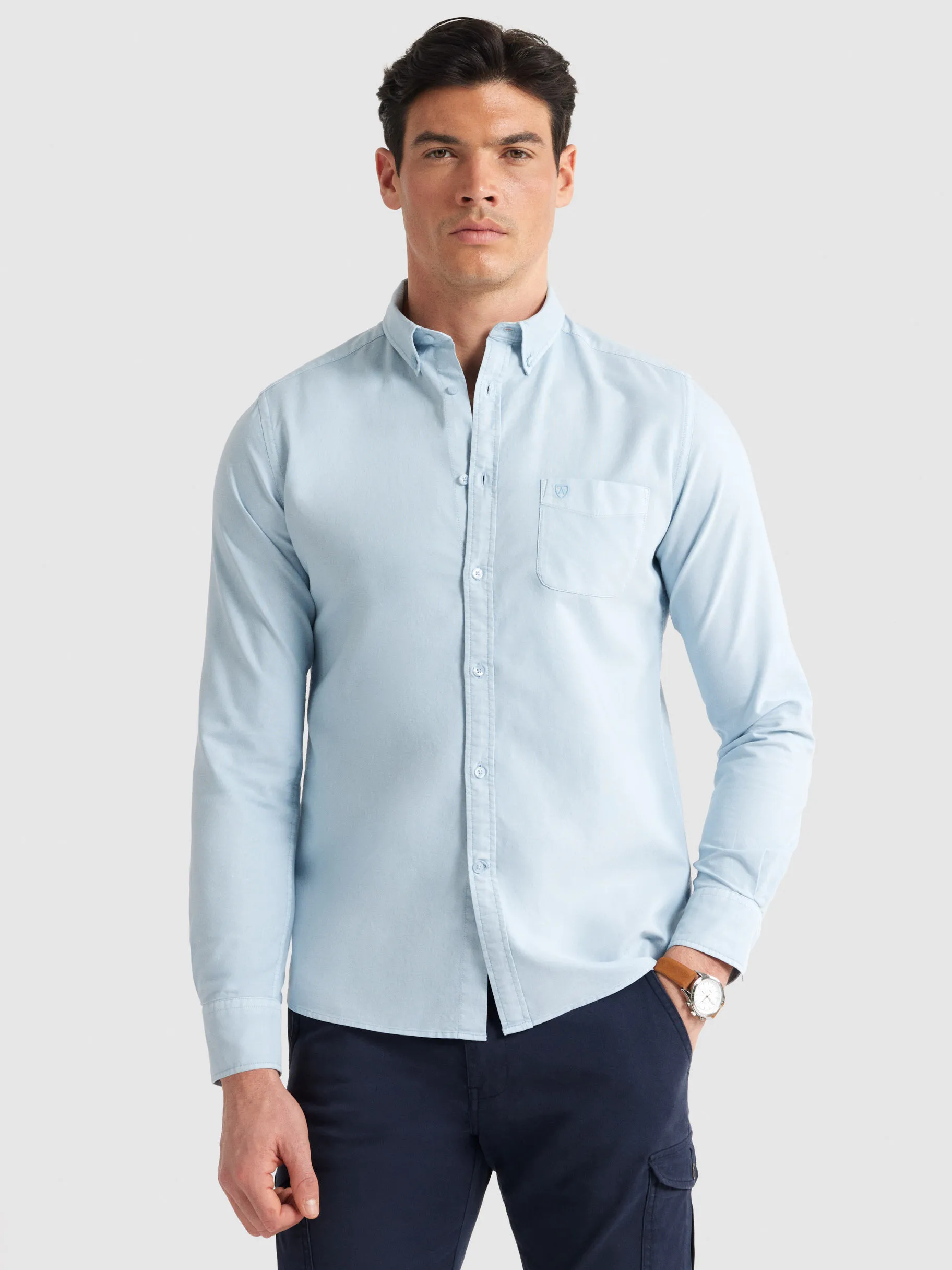 Discount Alvaro Moreno CAMISA OXFORD POCKET DYE Verde