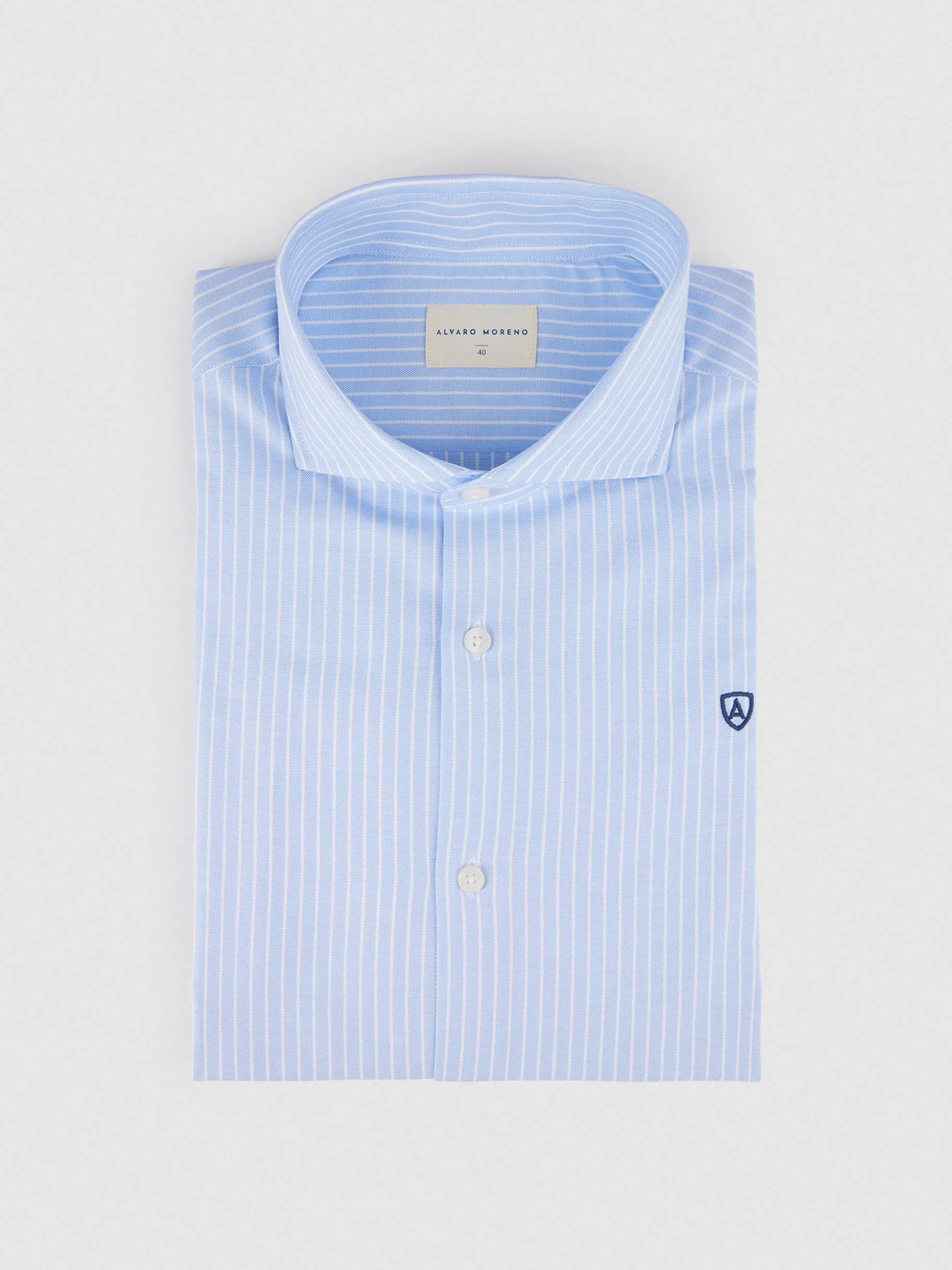 Clearance Alvaro Moreno CAMISA P. POINT DIPLO Celeste