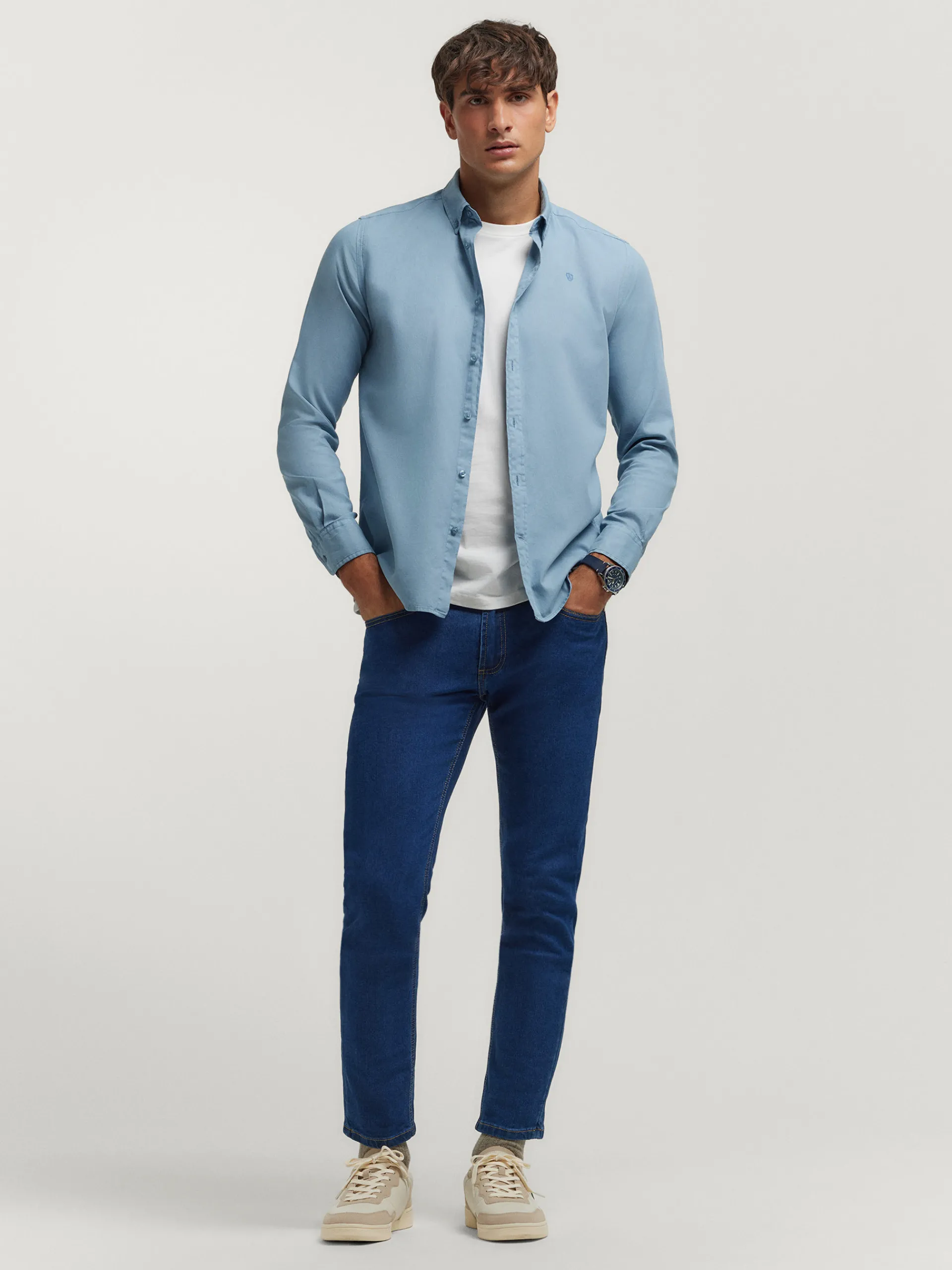 Best Sale Alvaro Moreno CAMISA PANAMA DYE Azul