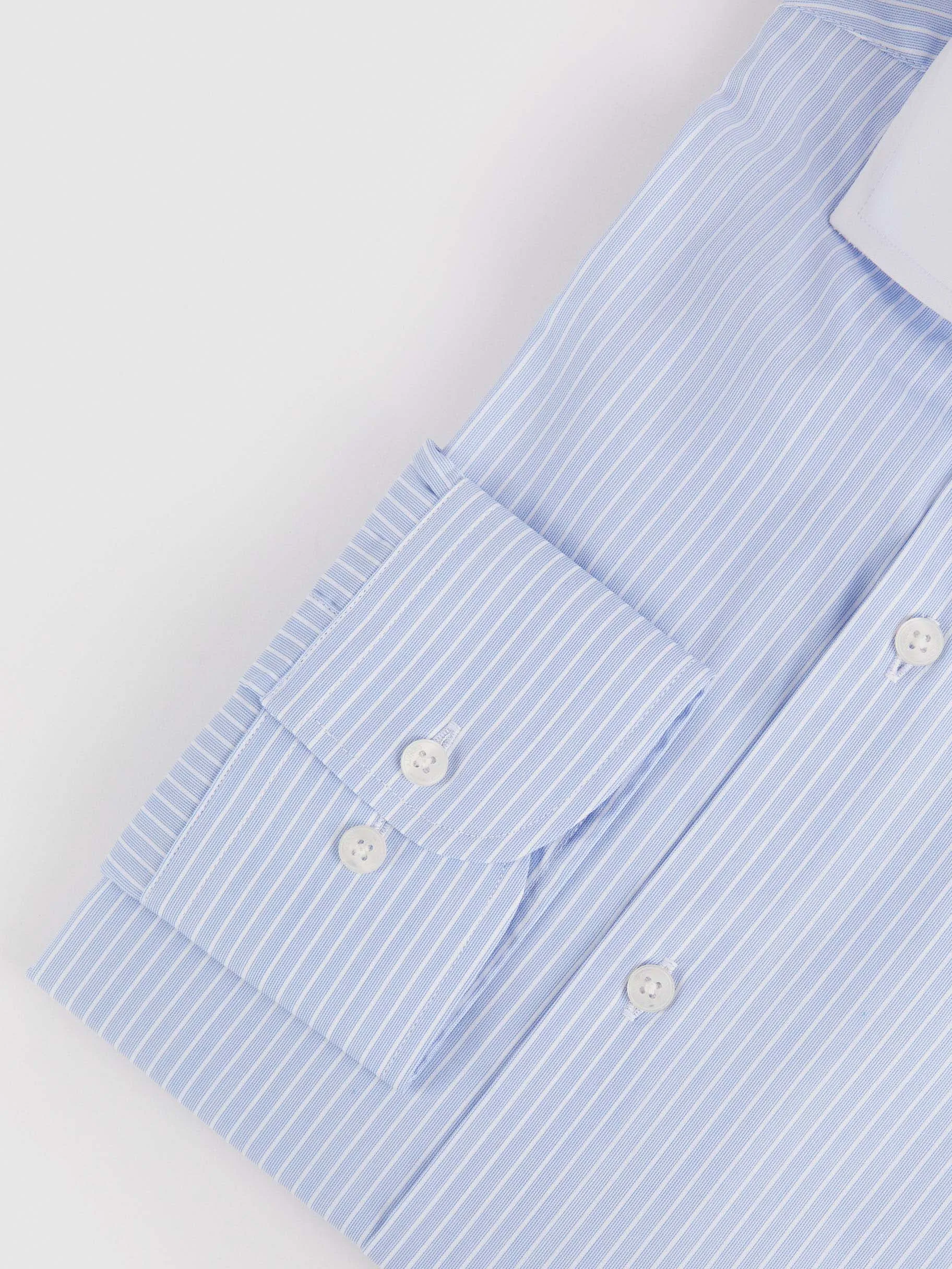 Sale Alvaro Moreno CAMISA RAYAS C. BLANCO Celeste