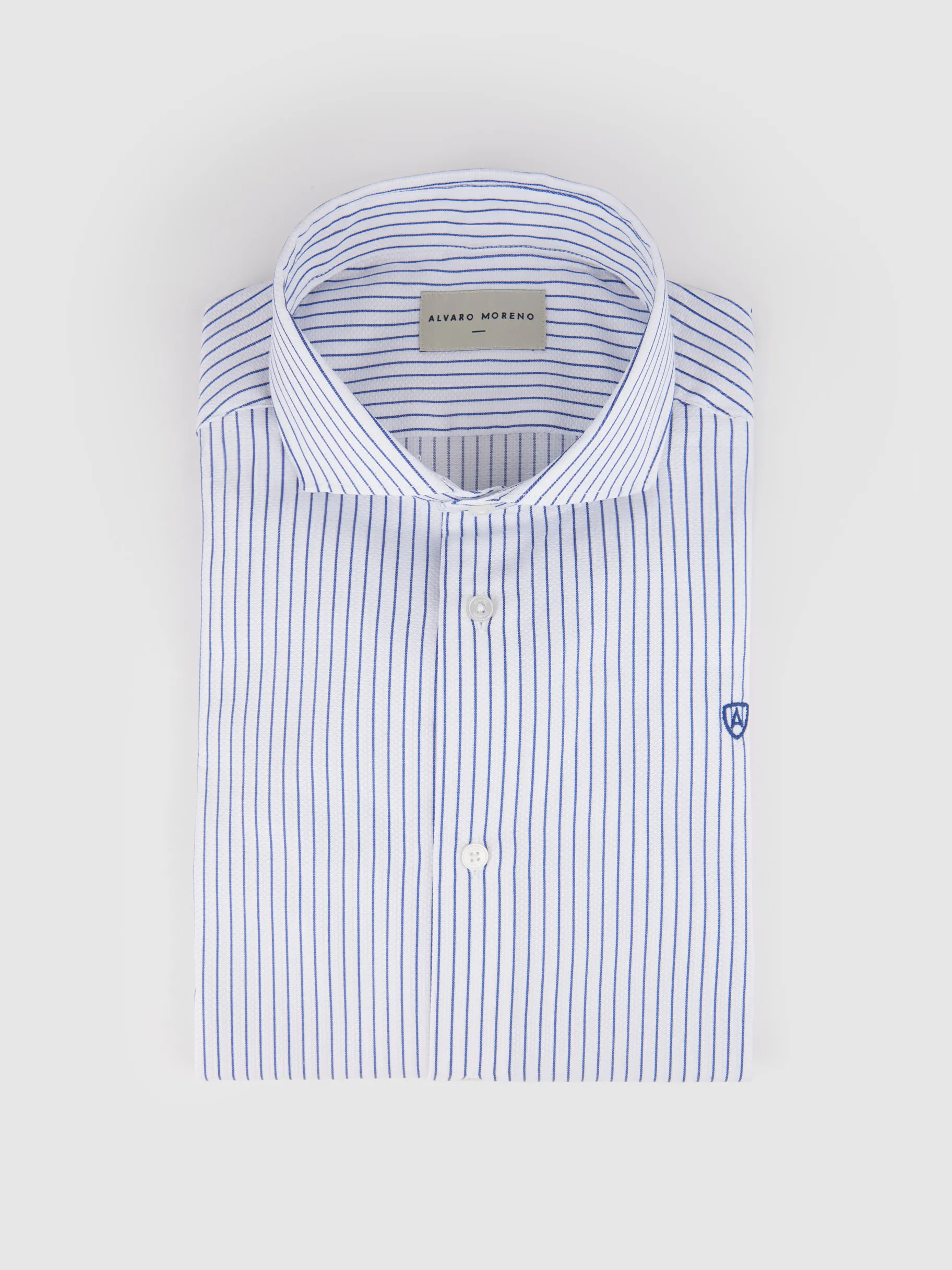 Store Alvaro Moreno CAMISA RAYAS DOBBY Azul