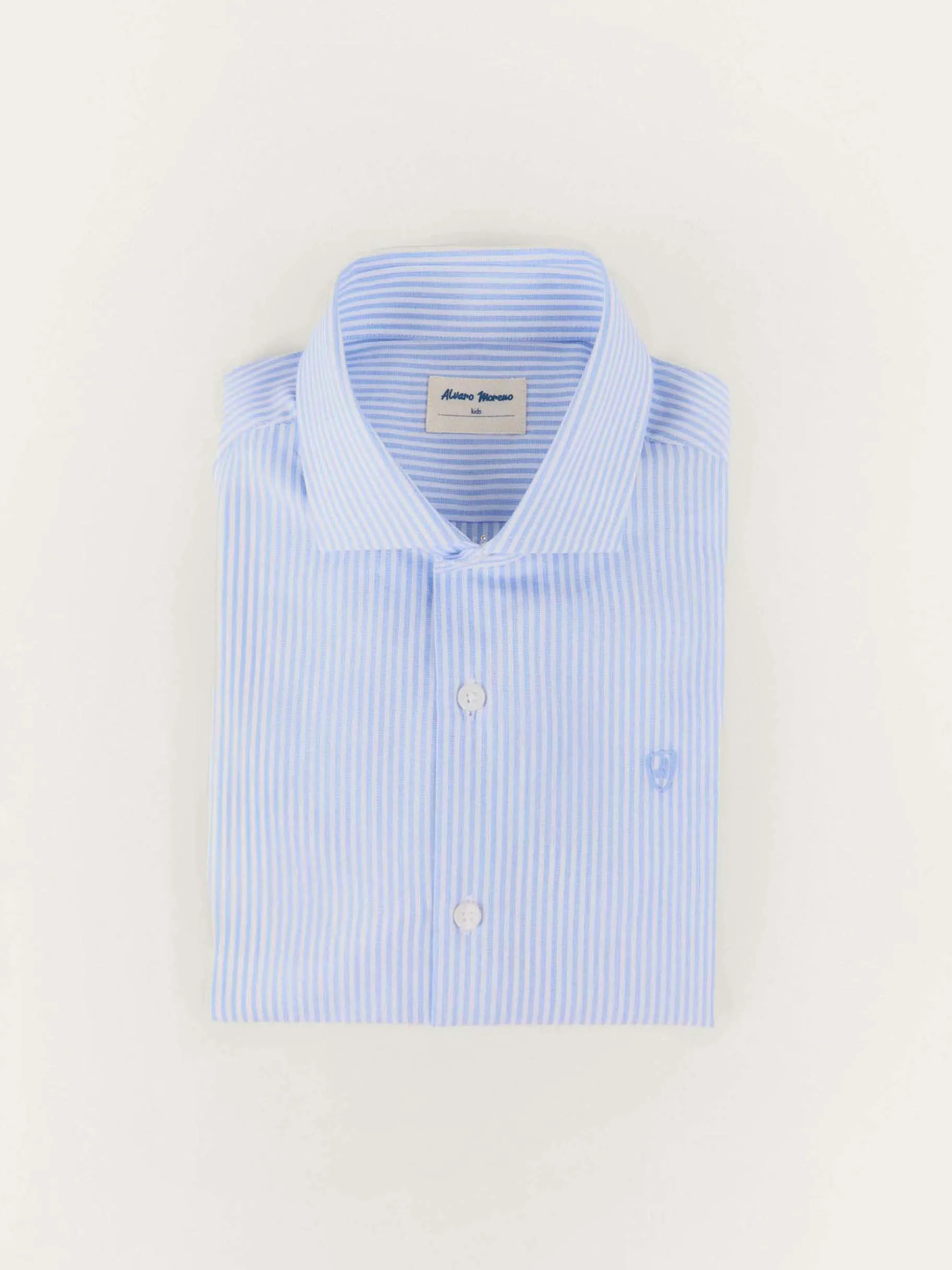 Store Alvaro Moreno CAMISA RAYAS FIL A FIL KIDS Celeste
