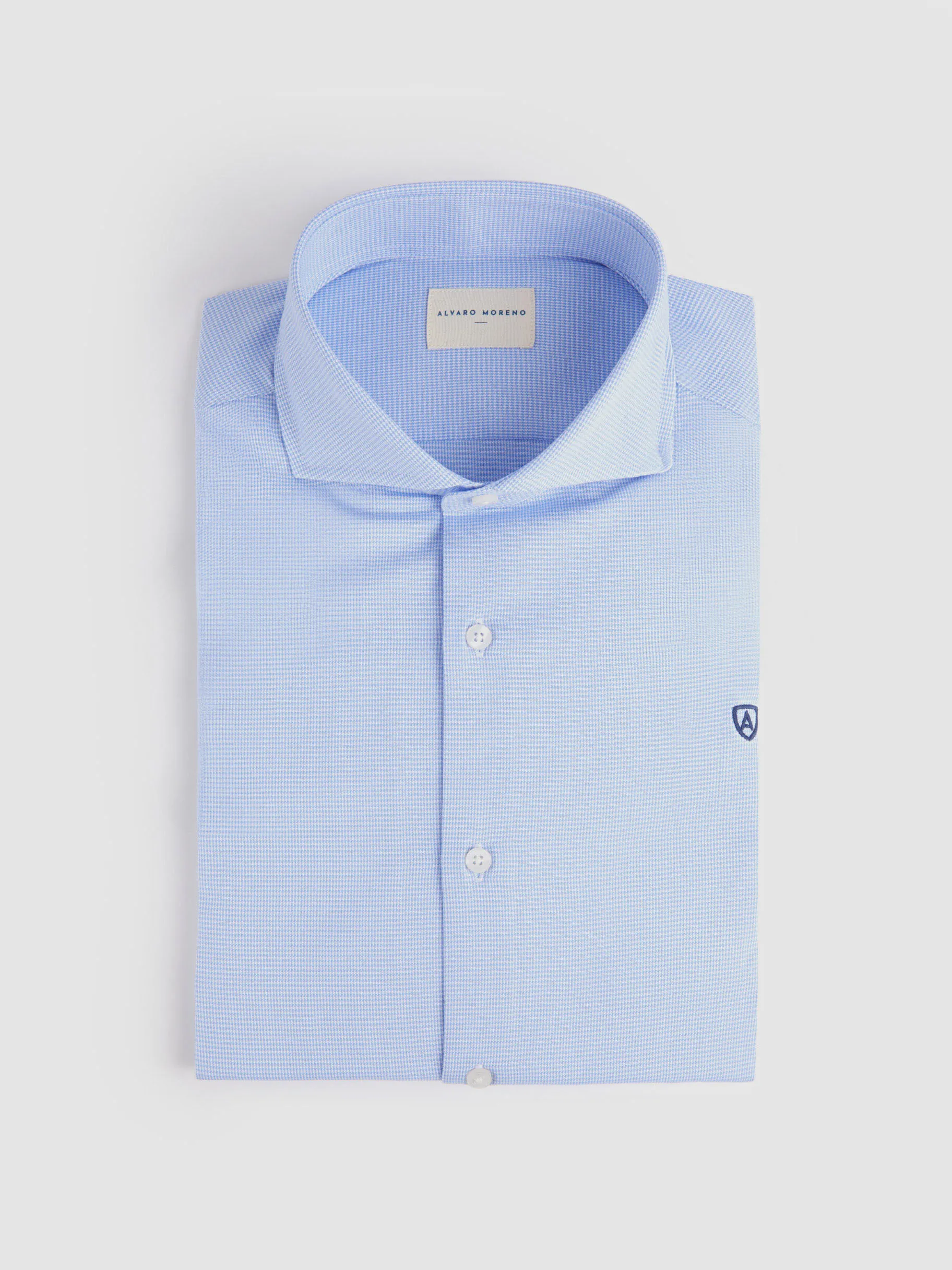 Outlet Alvaro Moreno CAMISA VESTIR PATA GALLO Azul