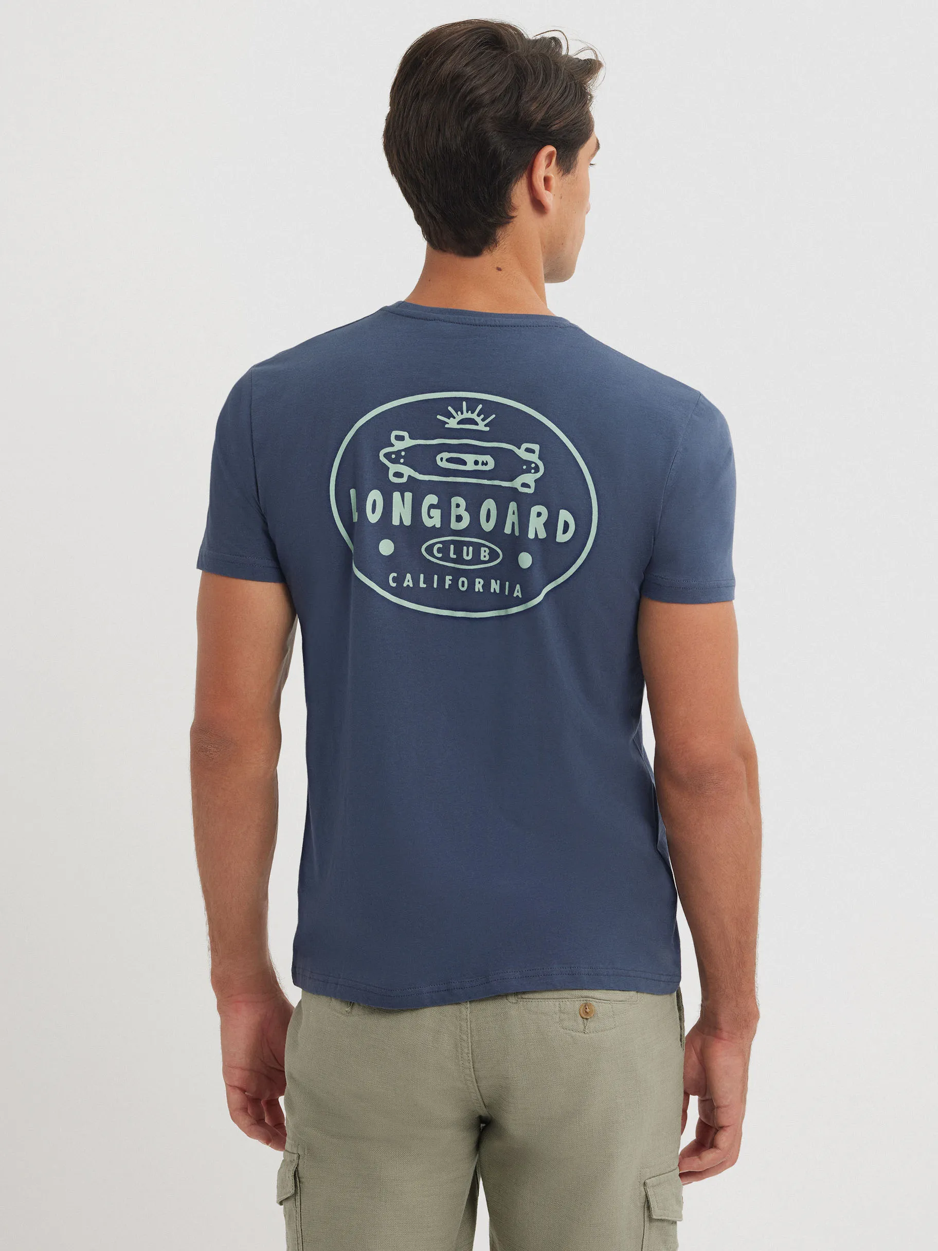 Store Alvaro Moreno CAMISETA LONGBOARD Azul Marino