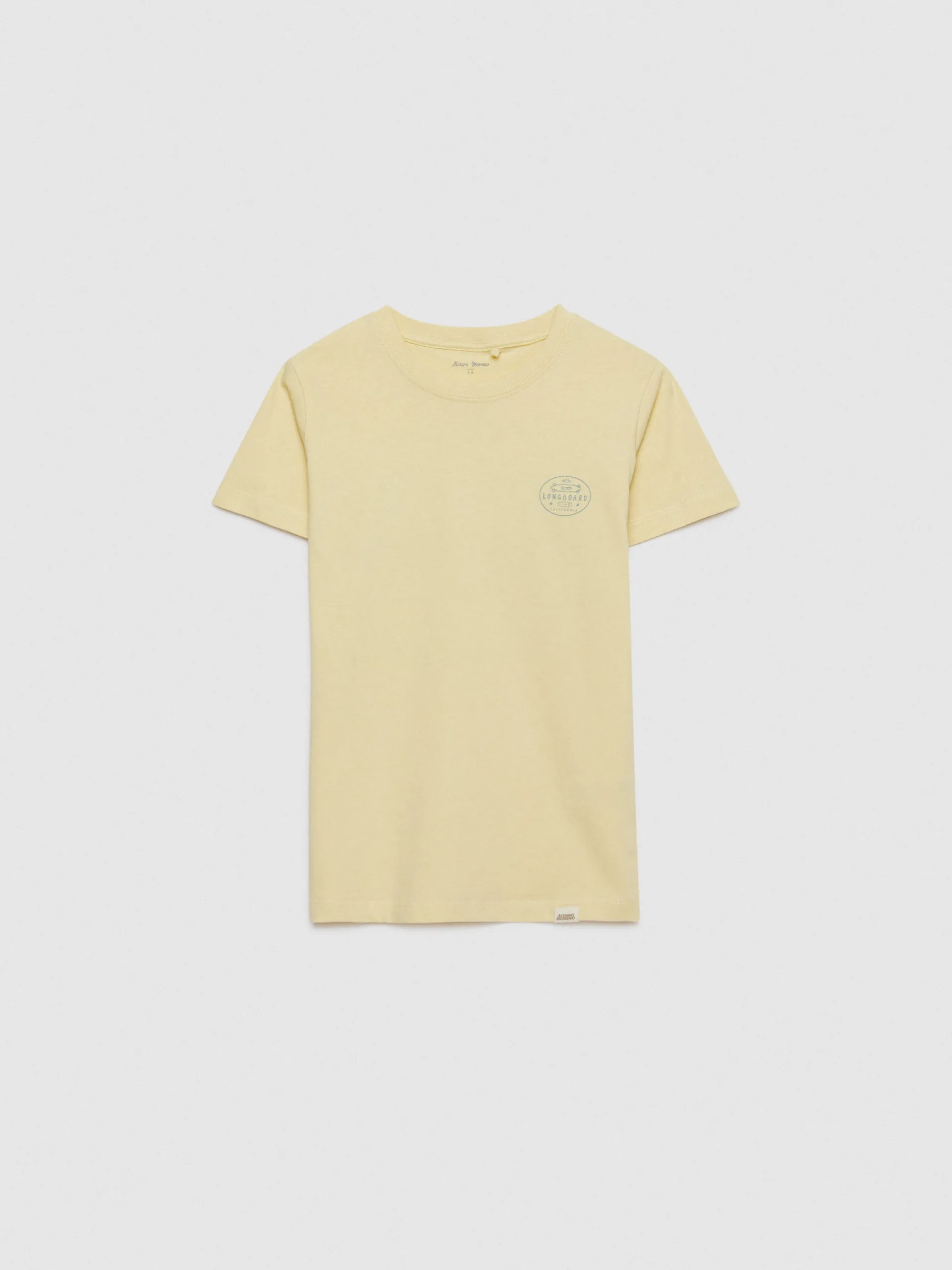 Best Sale Alvaro Moreno CAMISETA LONGBOARD KIDS Amarillo