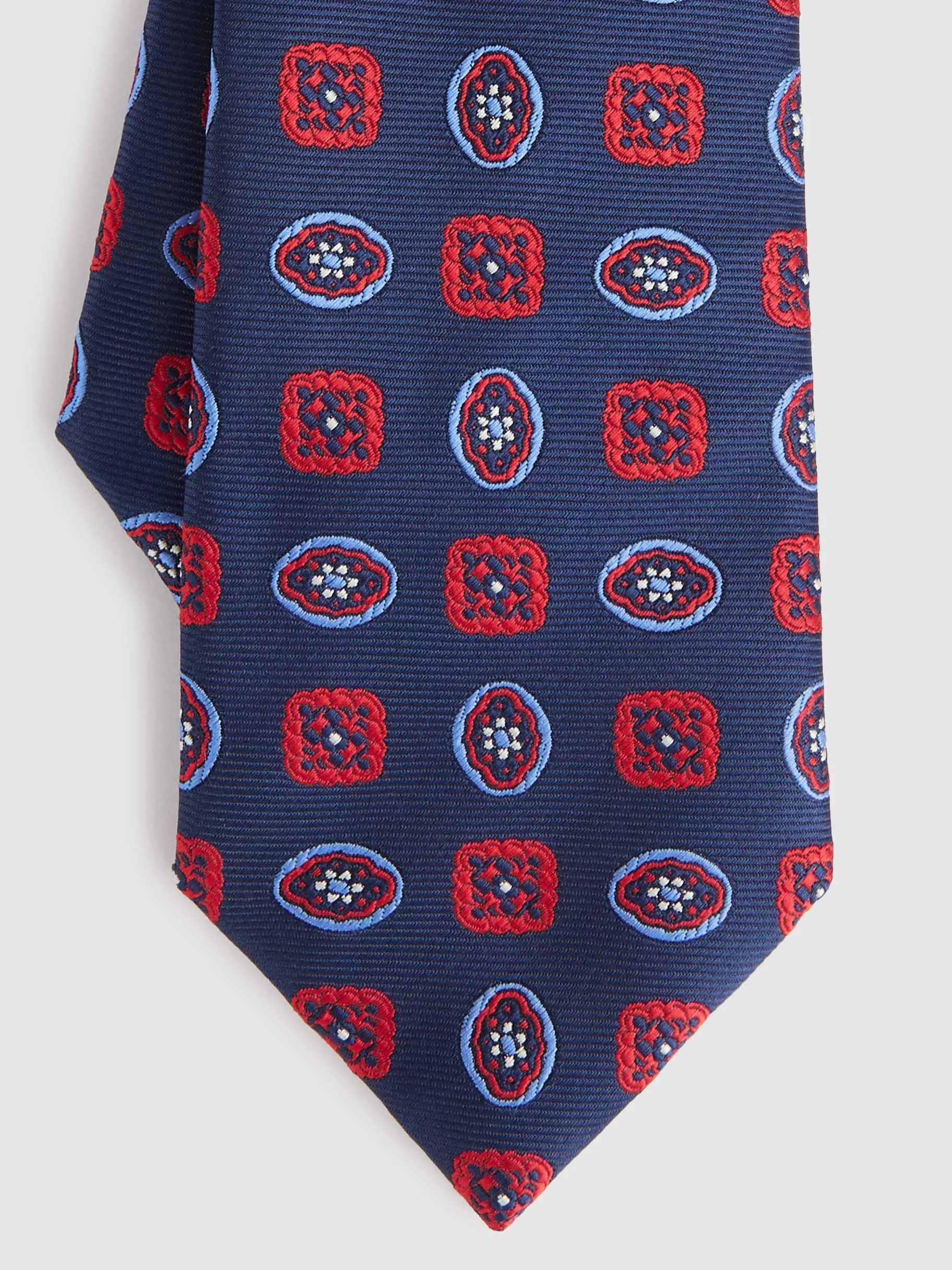 New Alvaro Moreno CORBATA JACQUARD MF Azul Marino