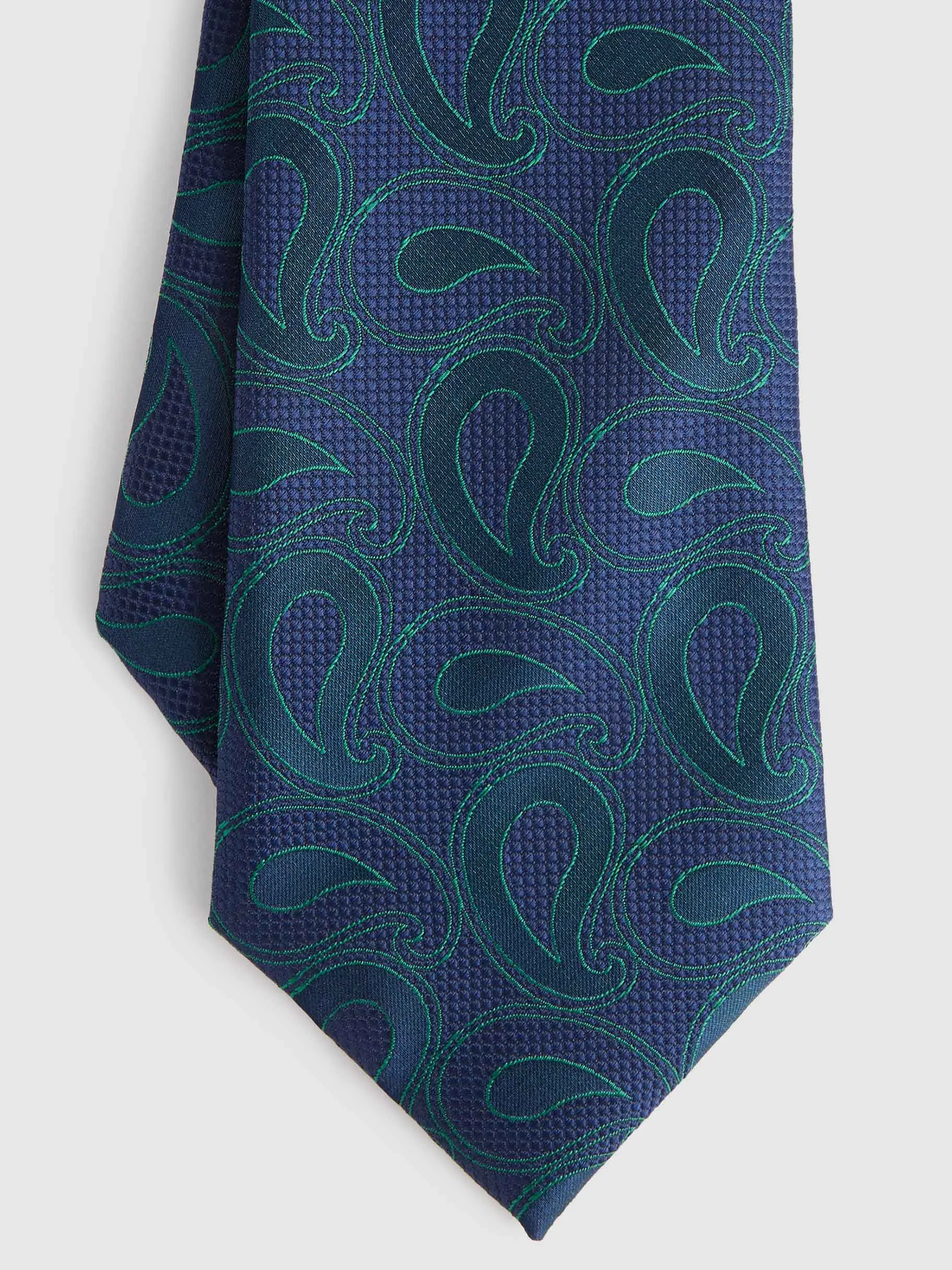 New Alvaro Moreno CORBATA JACQUARD MF Azul Marino