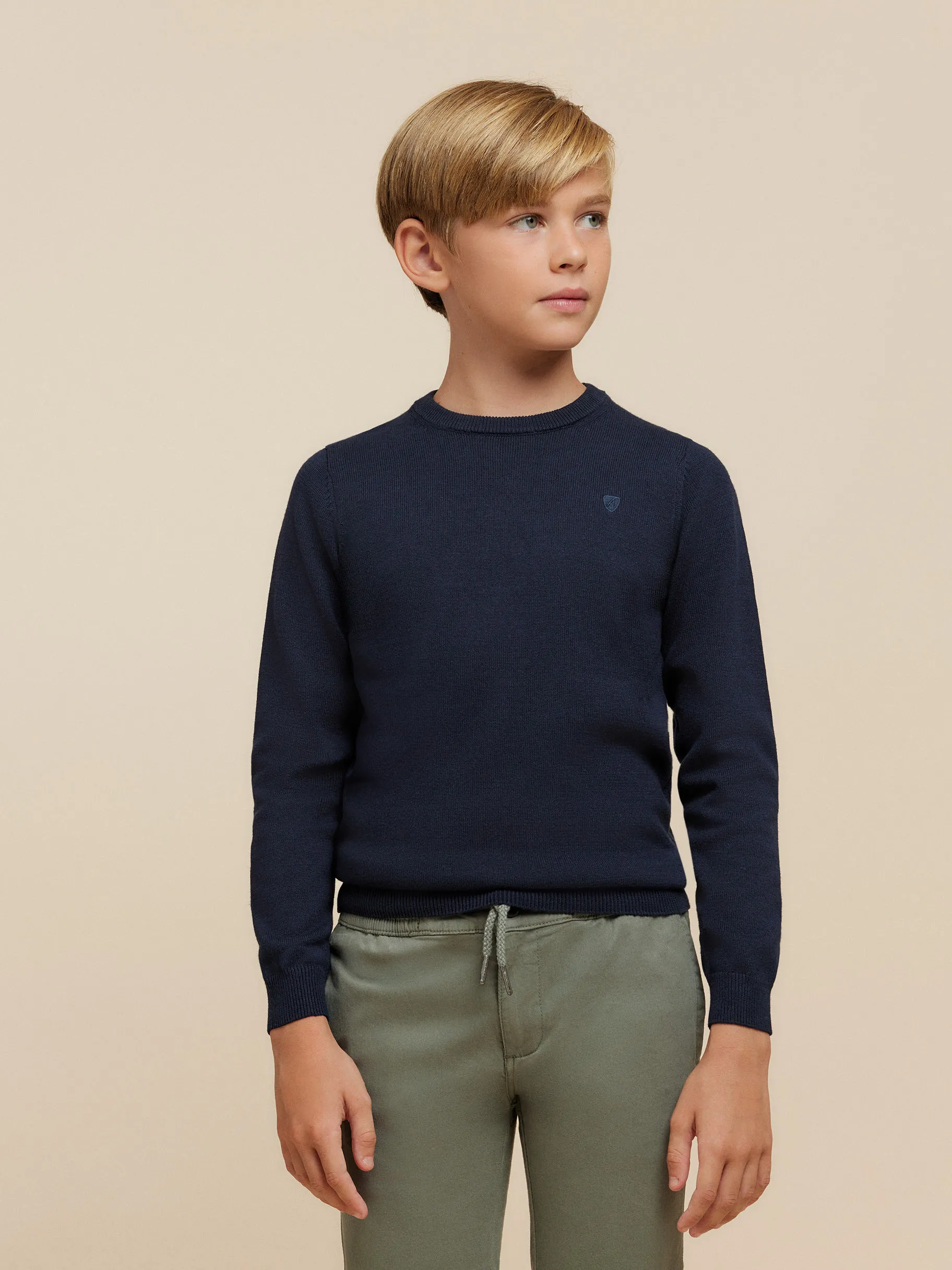 New Alvaro Moreno JERSEY ROUND NECK KIDS Azul