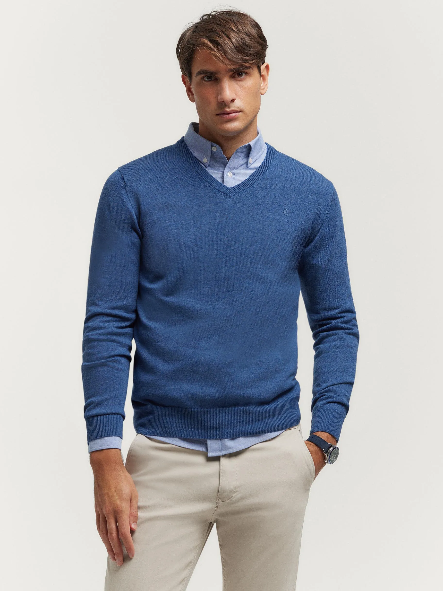 Flash Sale Alvaro Moreno JERSEY V-NECK TRENDY Azul