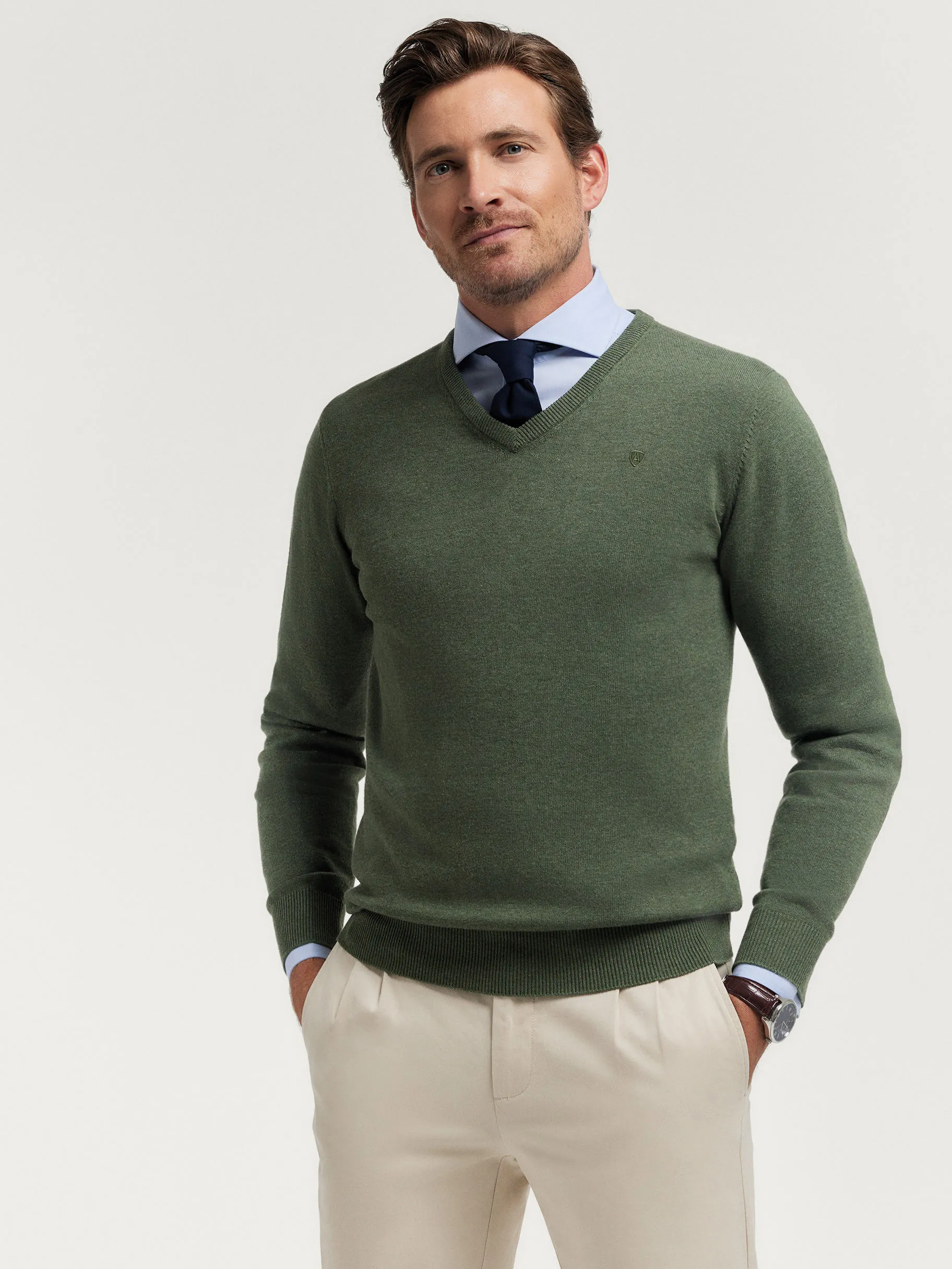 Hot Alvaro Moreno JERSEY V-NECK TRENDY Verde