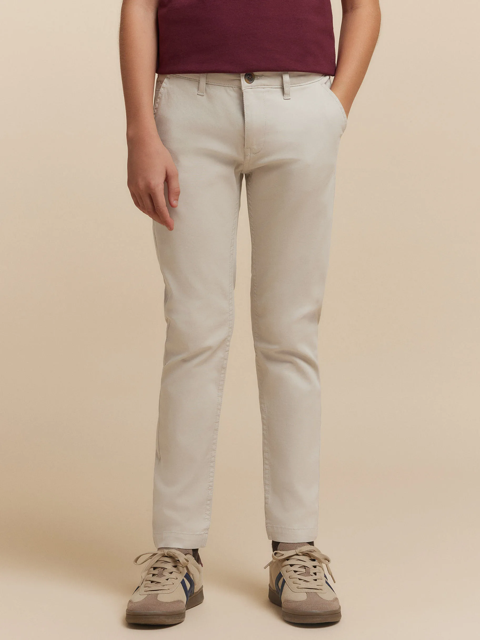 Online Alvaro Moreno PANTALON CHINO KIDS Piedra
