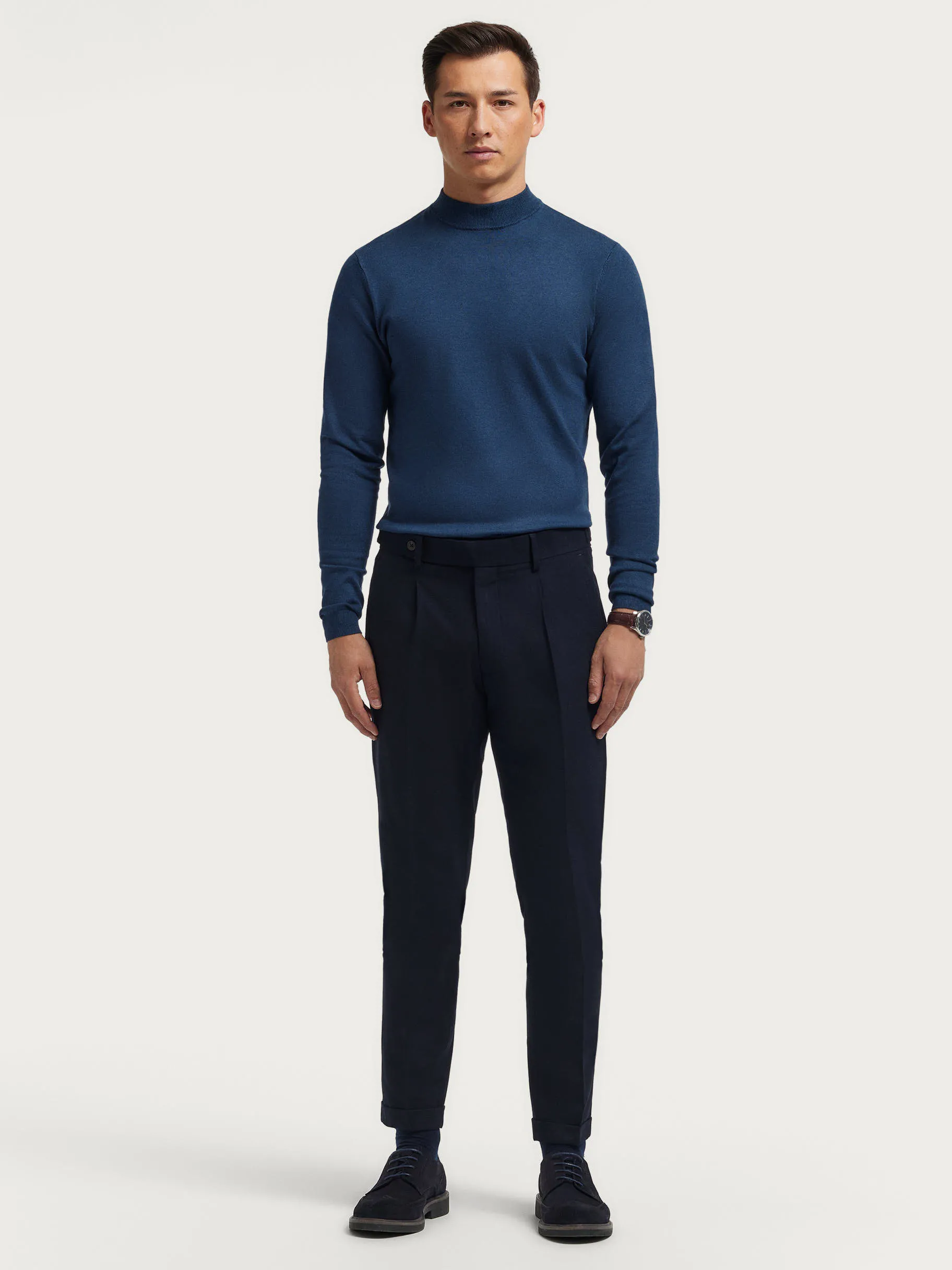 pantalon_classic_twill_azul_marino_2.webp Hot Alvaro Moreno PANTALON CLASSIC TWILL Azul Marino