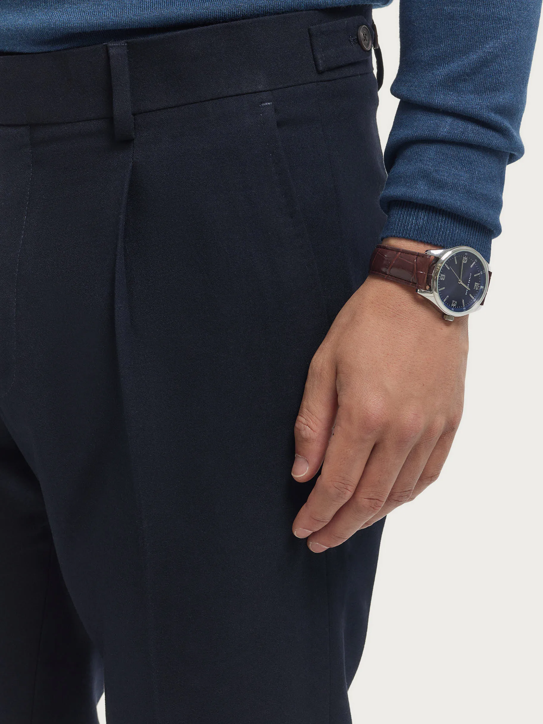 pantalon_classic_twill_azul_marino_5.webp Hot Alvaro Moreno PANTALON CLASSIC TWILL Azul Marino
