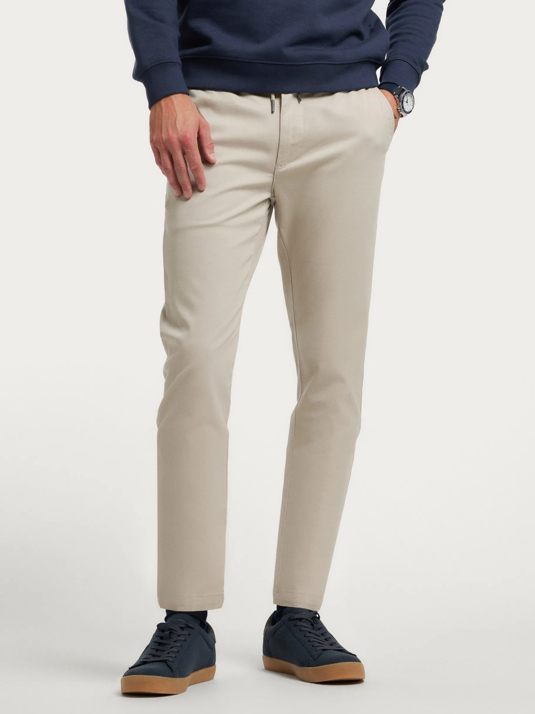 Online Alvaro Moreno PANTALON DALTON Piedra