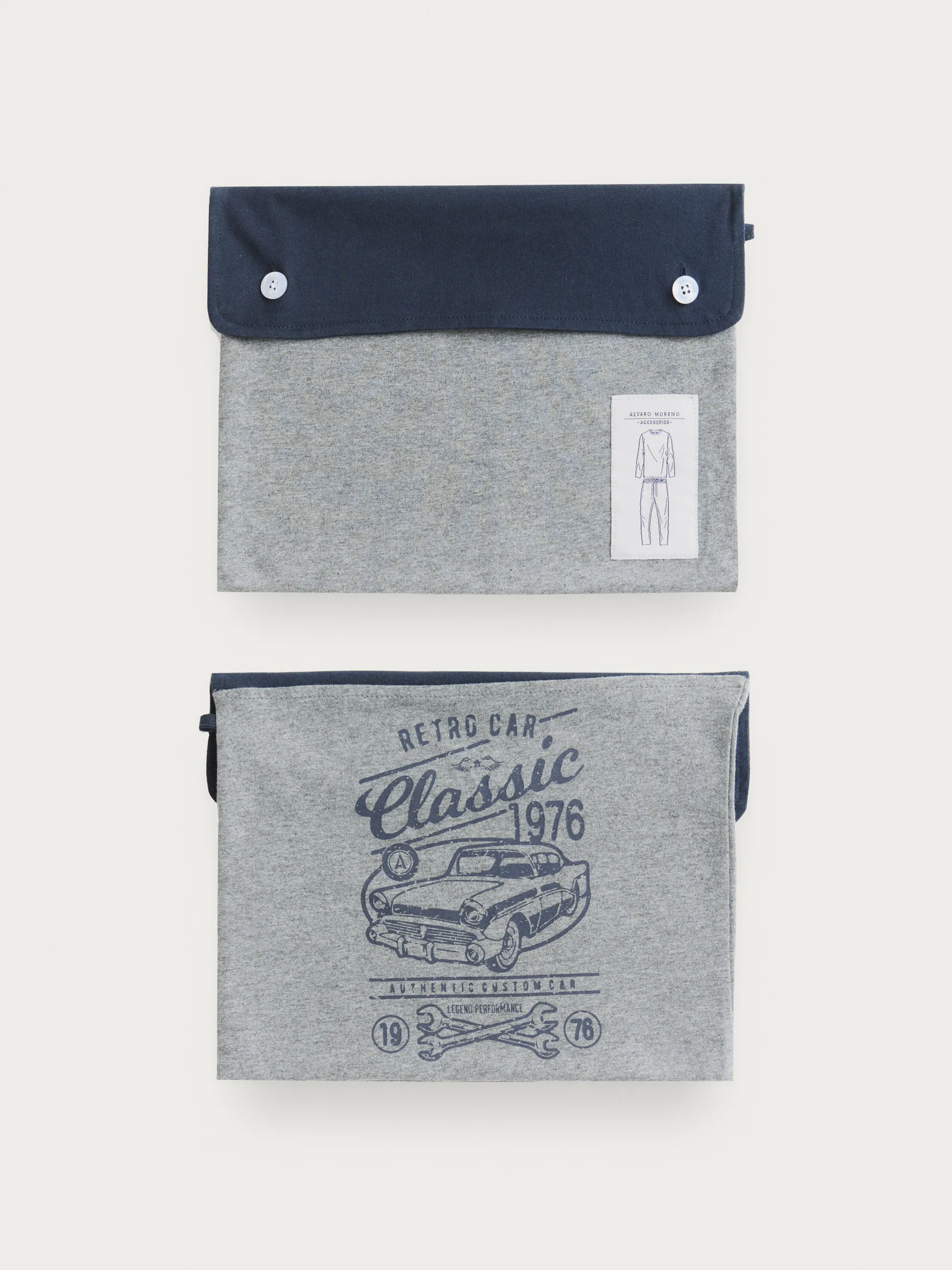 pijama_retrocar_gris_5.webp Store Alvaro Moreno PIJAMA RETROCAR Gris