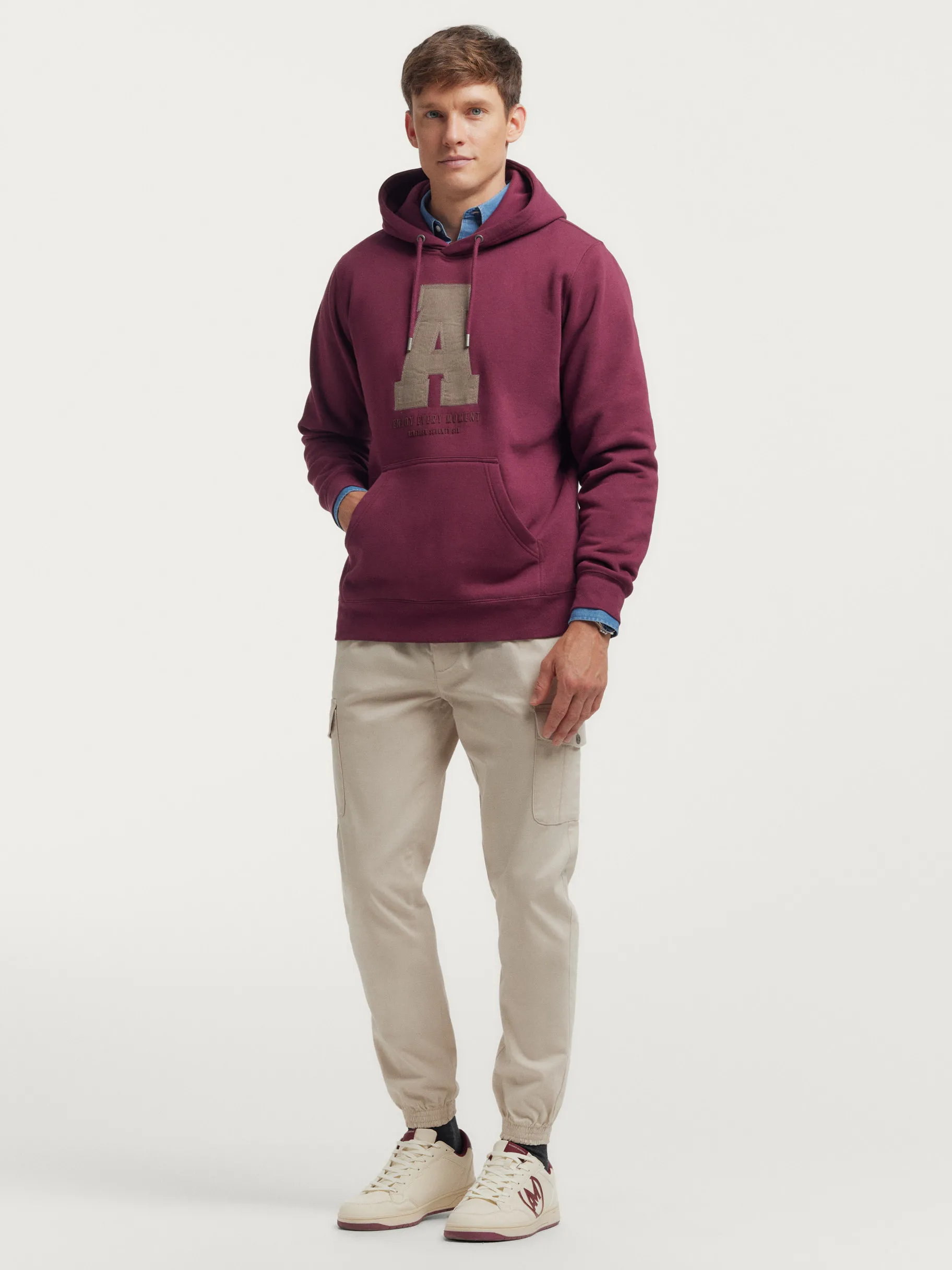 Online Alvaro Moreno SUDADERA MOMENT Burdeos